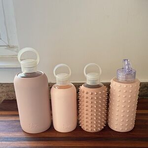 4 Glass Water Bottles